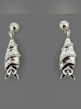 Silver Bat Earrings 🦇from Austin